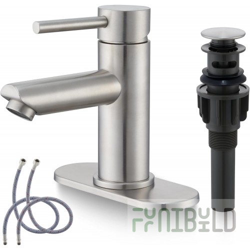 Fisher 21500 Faucet Pot Filler Deck Mount Stainless Steel Single Hole with Dual Control