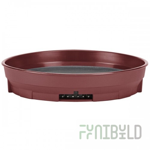 Cambro MDSCDB9487 Camduction Cranberry Meal Delivery Base for Complete Heat System - 12/Case
