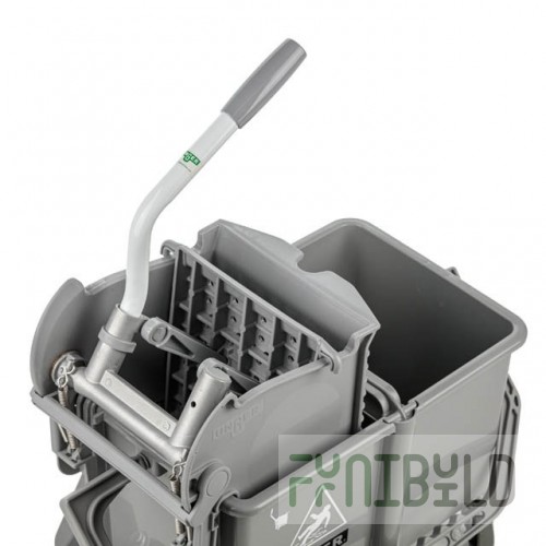 AllPoints ECL89990207 15 Inch Dual Compartment Mop Bucket with Handles