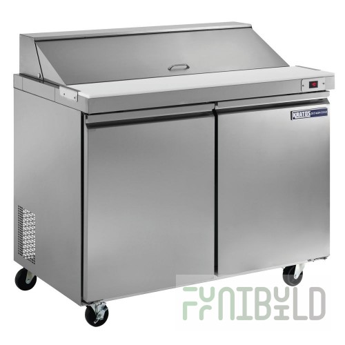 Hubert 69K-137 Kratos® Sandwich/Salad Prep Table Three Door 72