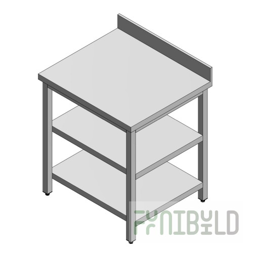 BauscherHepp 19.9999.5014 Stainless Steel Middle Shelf for Side Tables