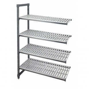 Cambro ETR48580 48 Inch Camshelving Elements Traverse for Stationary Units Brushed Granite