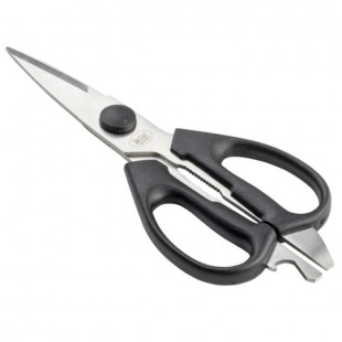 Tablecraft 12032 8.25 Inch Herb Scissors Gas Kitchen Shears Stainless Steel Black Handle