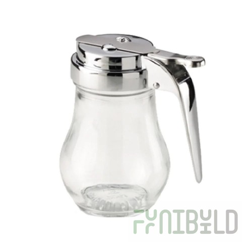 Vollrath 1206LJ Dripcut® 7 oz. Clear Polycarbonate Teardrop Syrup Server Jar