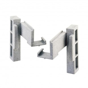 Cambro CPCC1480 Set Left and Right Corner Connectors Speckled Gray