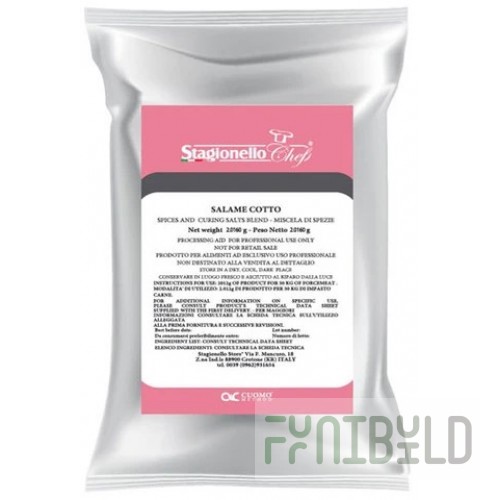Omcan 47004 1 kg Curing Salts and Spice Blends for Rapid Fermentation Salami