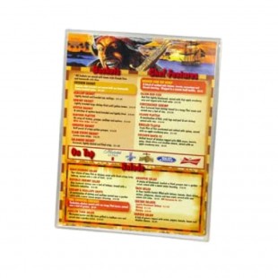 Menu Solutions CHS-100D 8-1/2 Inch by 14 Inch Menu Jacket with Clear Vinyl