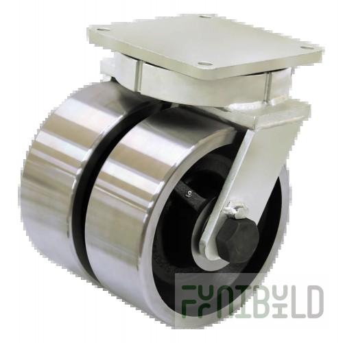 Steelite MGSADDBR0901 Casters With Segment Adaptor Heavy Duty (2 With Brakes 2 Without)