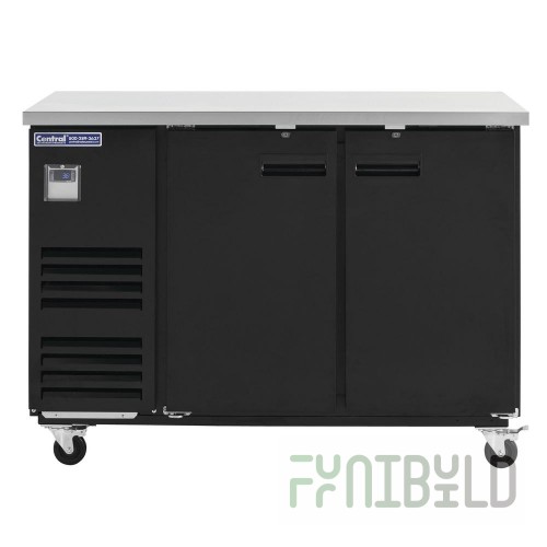 Hubert 69K-103 Kratos® Solid Door Back Bar Cooler 2 Doors Stainless Steel Interior