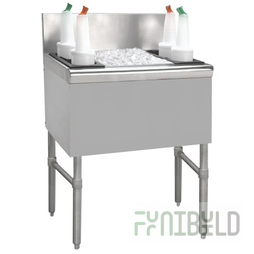 Advance Tabco PRI-24-18 18 Inch Underbar Ice Bin Stainless Steel with Drain