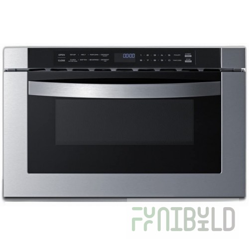 Summit SGW243SS 24 Inch Convection Oven Gas Built-in Stainless Steel with Timer