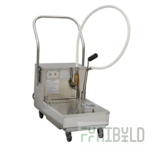 Omcan 49104 (OF-CN-0057) Oil Filtering Machine Mobile 110 Lb. (57 Liter) Fat Capacity