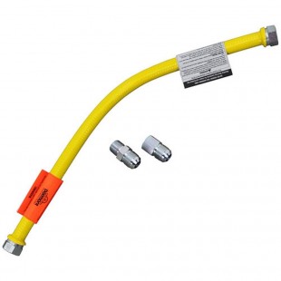 Dormont CAN1650BP36BX 1/2 Inch Diameter 36 Inch Long Moveable Gas Connector Hose with Antimicrobial PVC