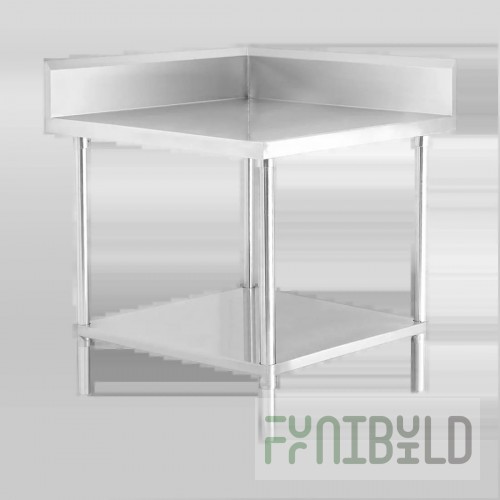 Corner wall table NBMSUN-7/7B (700x700x850 in, with side)