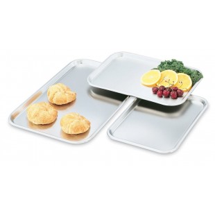 Vollrath 80190 Oblong Stainless Steel Serving / Display Tray - 19