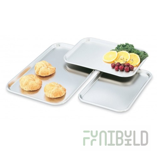 Vollrath 80190 Oblong Stainless Steel Serving / Display Tray - 19