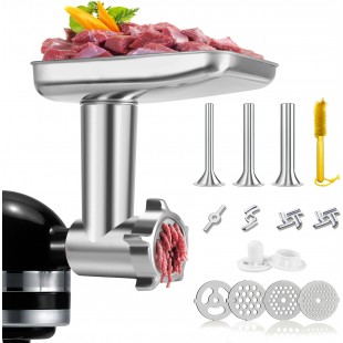Optional #22 Stainless Steel Small Meat Stuffer Attachment for 4822 Meat Chopper/Grinder Model, Hobart 22STF-SHEEP