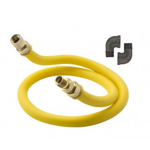 Krowne S7536B 3/4 Inch I.D. Stationary Gas Connector with Antimicrobial Coating