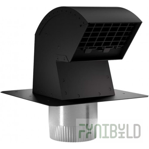 Summit 441 10 Inch Roof Wall Cap with Corrosion Resistant Steel