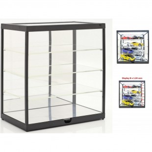 Neutral display case 1710x840x1230 (1280) in, KS80 N-6 dark oak (internal corner 90)