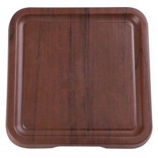 Yanco WL-307 7-1/2 Inch Square Serving and Display Tray Melamine with Foot
