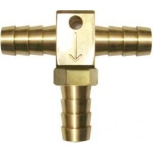 Micro Matic MV042 3/8 Inch Check Valve Tee Fittings Stainless Steel with Backflow Prevention