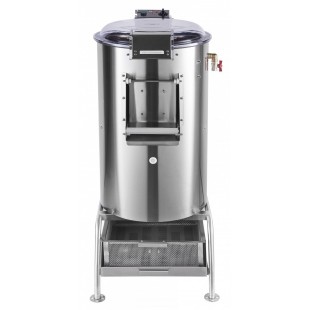 Potato peeler MKK-150-01 with stand and pulp collector (150 kg/h, 475x680x1065 in, 0.55 kW)