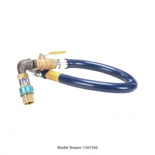 Garland 1591502_NAT 3/4 Inch Length Gas Connector Hose with Restraining Device Garland 1591502_NAT 3/4 Inch Length Gas Connector Hose with Restraining Device