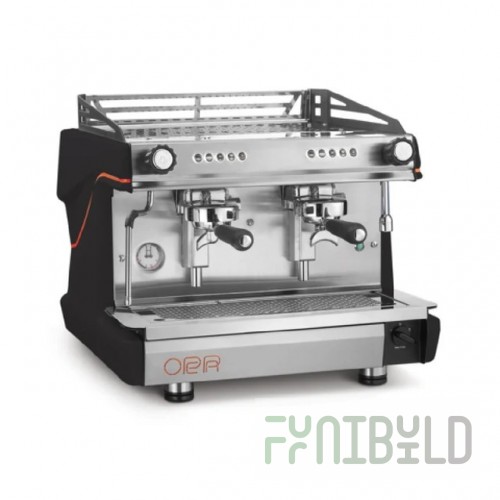 Rosito Bisani OPERA 5 TWO GROUP Compact Electronic Espresso Machine 2 Group 1-4 Cup Simultaneous Delivery Capability