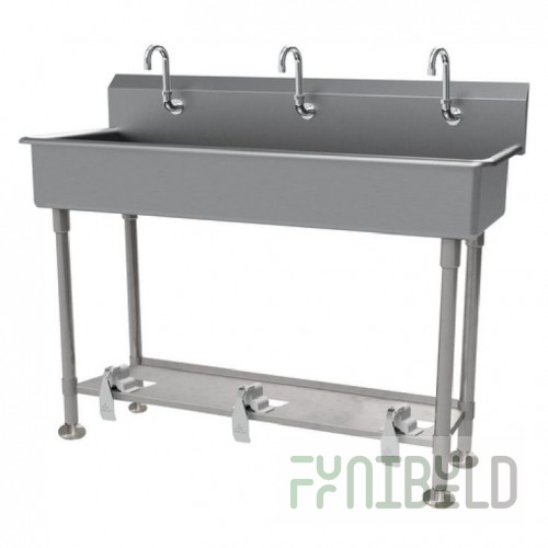 Advance Tabco FC-FM-60FV 60 Inch Multiwash Hand Sink with Toe-operated Push Valve