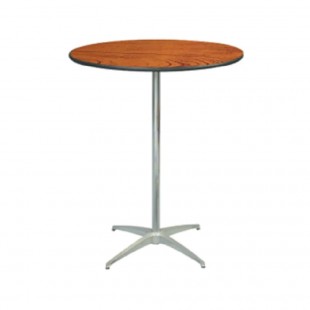 Forbes Industries PLY###24RDMXE#IC-TCH 24 Inch Diameter Cafe Table with UV Polycoat Finish Plywood
