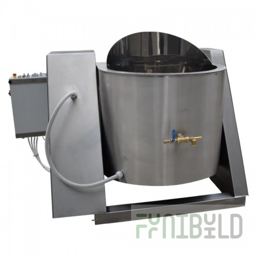 Exhibition stand for a cooking kettle (250, 350 l)
