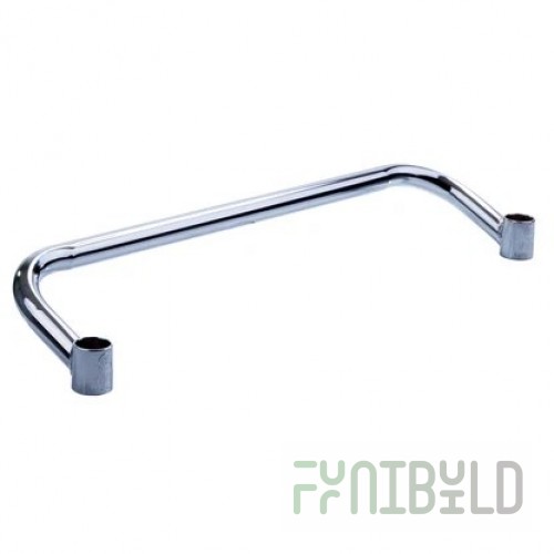 Winco VCH-24 24 Inch Chrome Extended Handle Mobile Shelving with Sleeve Clips