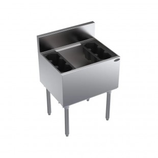 Krowne KR19-24DP-10 24 Inch Built-in Ice Bin with 10-circuit Cold Plate