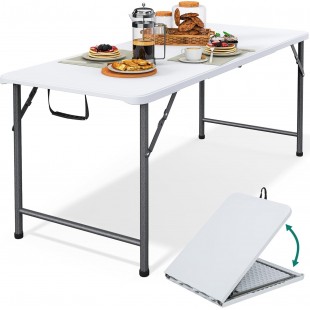 Forbes Industries B2472 72 Inch ABS Folding Table Rectangular Lightweight Indoor with Durable Surface Forbes Industries B2472 72 Inch ABS Folding Table Rectangular Lightweight Indoor with Durable Surface