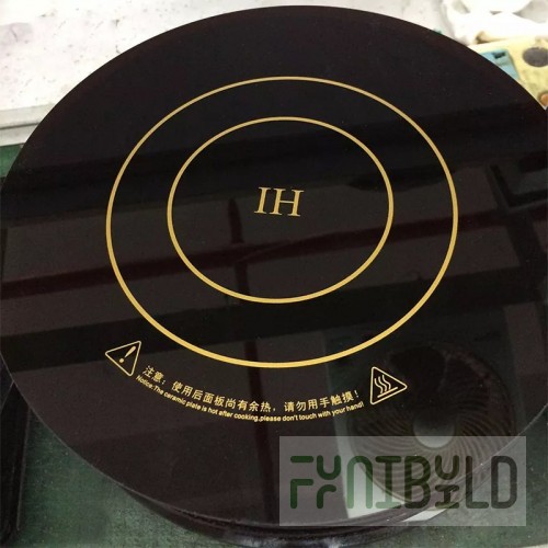 Glass ceramic surface of induction cooker