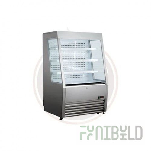 Omcan 36514 47-1/4 Inch Refrigerated Deli Case Stainless Steel 2 Shelves