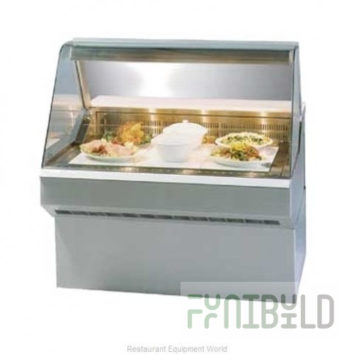 Federal Industries SQ6HD 72 Inch Commercial Heated Deli Case with Five Wells Stainless Steel