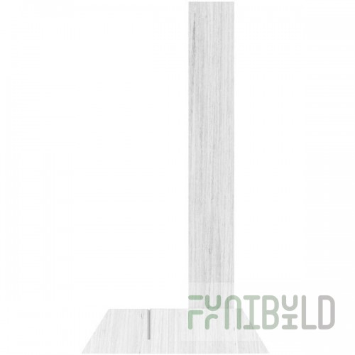 Menu Solutions WDAFR-A White Wash Wood Menu Holder / Tent with 4