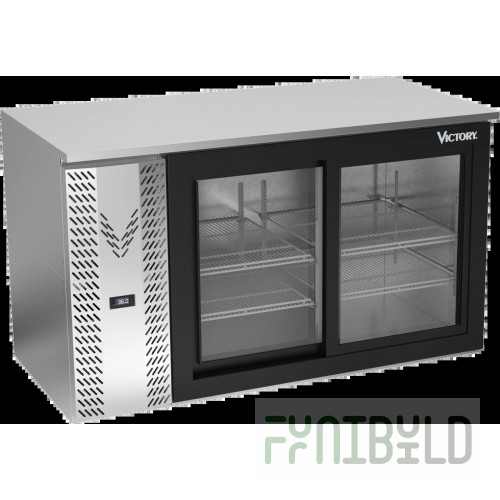 Victory VBB58HC-F-GS-S Back Bar Refrigerator Food Rated Two-section