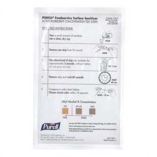 AllPoints 11342 4 Inch Purell Surface Spray Test Strips for Surface Validation