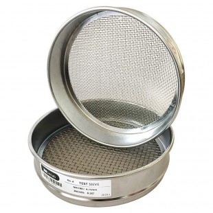 JB Prince U500 16 Inch Diameter Medium Mesh Sieve Aluminum Silver