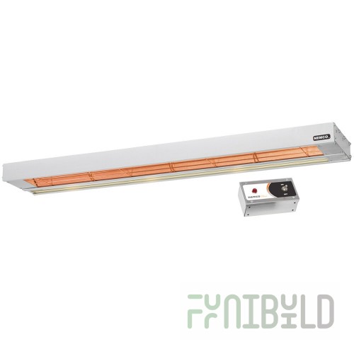 Nemco 6155-48-D-208 48 Inch Remote-controlled Dual Heat Lamp Aluminum
