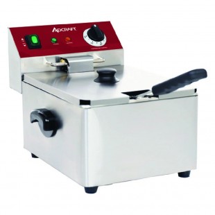 Admiral Craft DF6LS 12 Inch Electric Deep Fryer with Cover and Fryer Basket