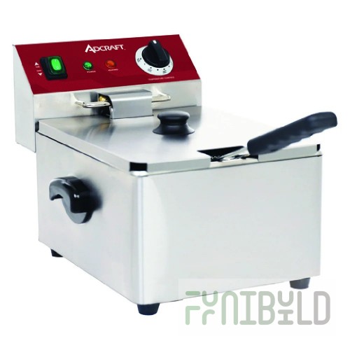 Admiral Craft DF6LS 12 Inch Electric Deep Fryer with Cover and Fryer Basket