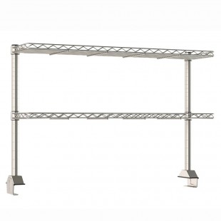 Titan Stainless 6CTS-12 72 Inch Shelf 16 Gauge Cantilevered with Rear Up Turn Titan Stainless 6CTS-12 72 Inch Shelf 16 Gauge Cantilevered with Rear Up Turn