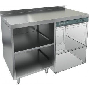 Wall-mounted open table Hicold NBMSO-12/7BP (1200x700x850mm, with side)