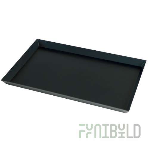 Baking tray 600x400x15 in, black metal