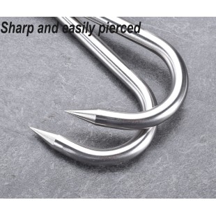 Omcan 10506 300mm S Hook Meat Hook Stainless Steel with Corrosion Resistance