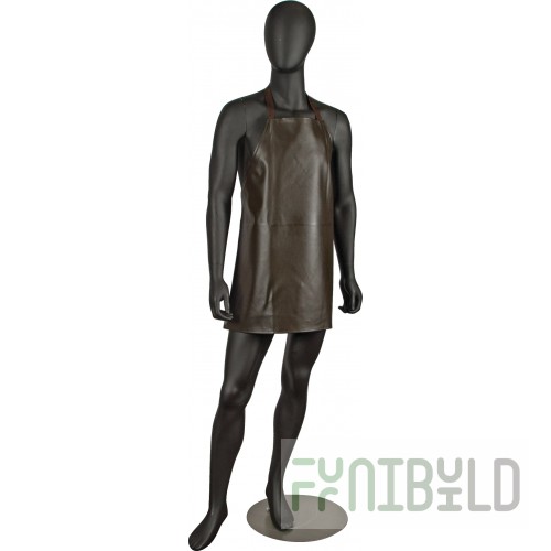 Carlisle 604VBA-BR 25 Inch Waterproof Fire Retardant Bib Apron Brown